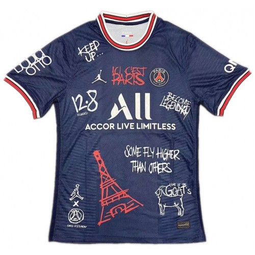 Paris Saint-Germain PSG Graffiti Fodboldtrøjer Hjemmebanesæt 2021/22 Kort ærmer Paris Saint-Germain PSG Graffiti Fodboldtrøjer Hjemmebanesæt 2021/22 Kort ærmer